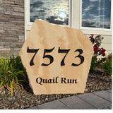 Address Stone - Address Sign for Yard