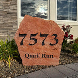 Address Stone - Address Sign for Yard