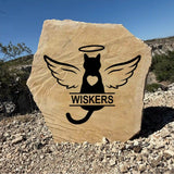 Cat Angel Memorial Stone – Personalized Pet Memorial