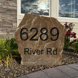 House Address Sign for Yard – Custom Engraved Stone