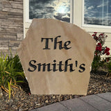 Engraved Name Stone – Personalized Outdoor Decor