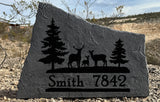 Deer Address Stone – Personalized Home Marker
