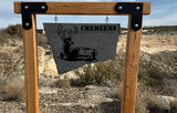 Deer Engraved Stone – Rustic Personalized Decor