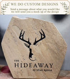Fully Custom Engraved Stone – Large 20" × 20"