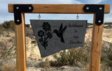 Hummingbird Garden - Engraved Garden Stone-