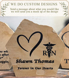 Fully Custom Engraved Stone – Large 20" × 20"