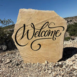 Stunning Welcome Stone – Engraved Yard Stone