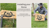 Fully Custom Engraved Stone – Large 20" × 20"