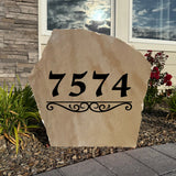 Classic Address Sign – Engraved Yard Stone