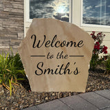 A Welcome That Never Fades – Personalized Engraved Flagstone